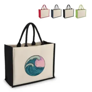 Jute/Cot bag OekoTex 42x19x32 320g - LT95373 (gadzety reklamowe)